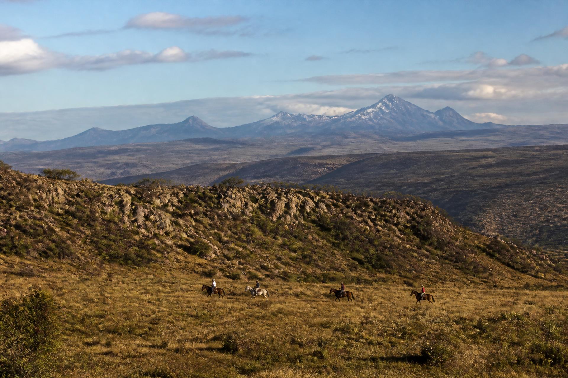 The Laikipia plateau with Mount Kenya beyond